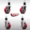Service Caster 4'' SS Red Poly Wheel Swivel 1-7/8'' Expanding Stem Caster Set 2 Brakes, 4PK SCC-SSEX20S414-PPUB-RED-2-TLB-2-178 - alternate 3